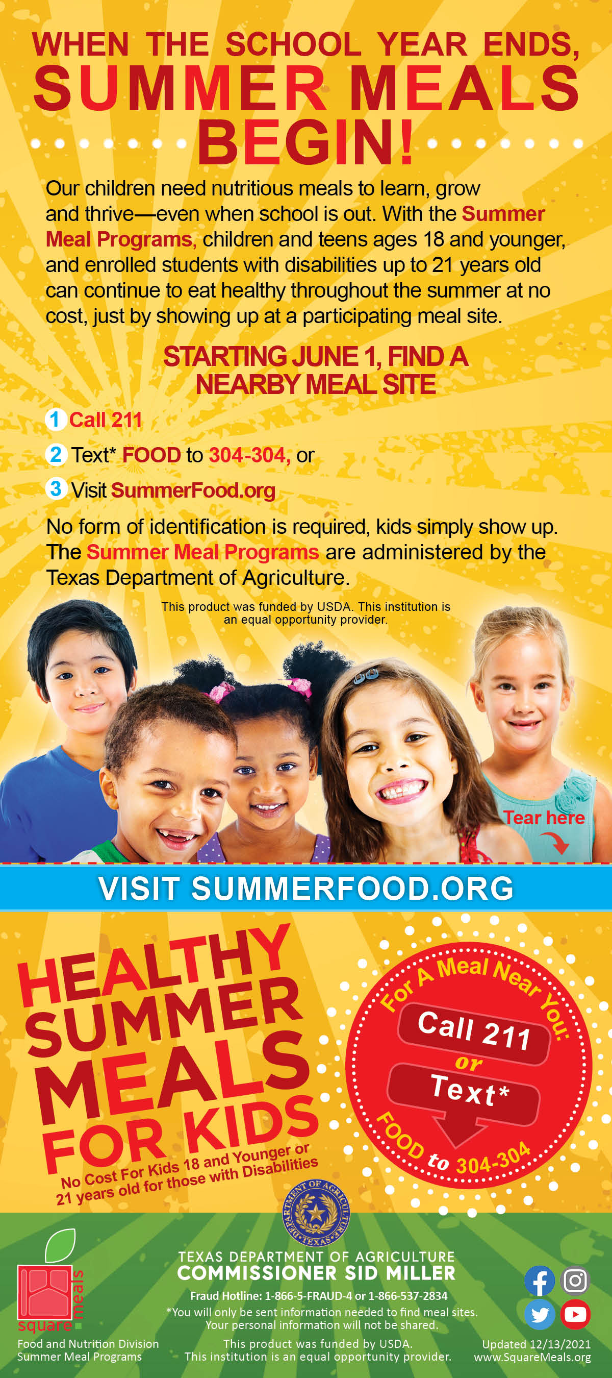 Resources For Summer Meal Programs